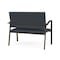 Lesro Newport 2 Seat Tandem Seating Metal Frame No Center Arms, Bronze, RS Night Sky Upholstery NP1501 - alternate 2